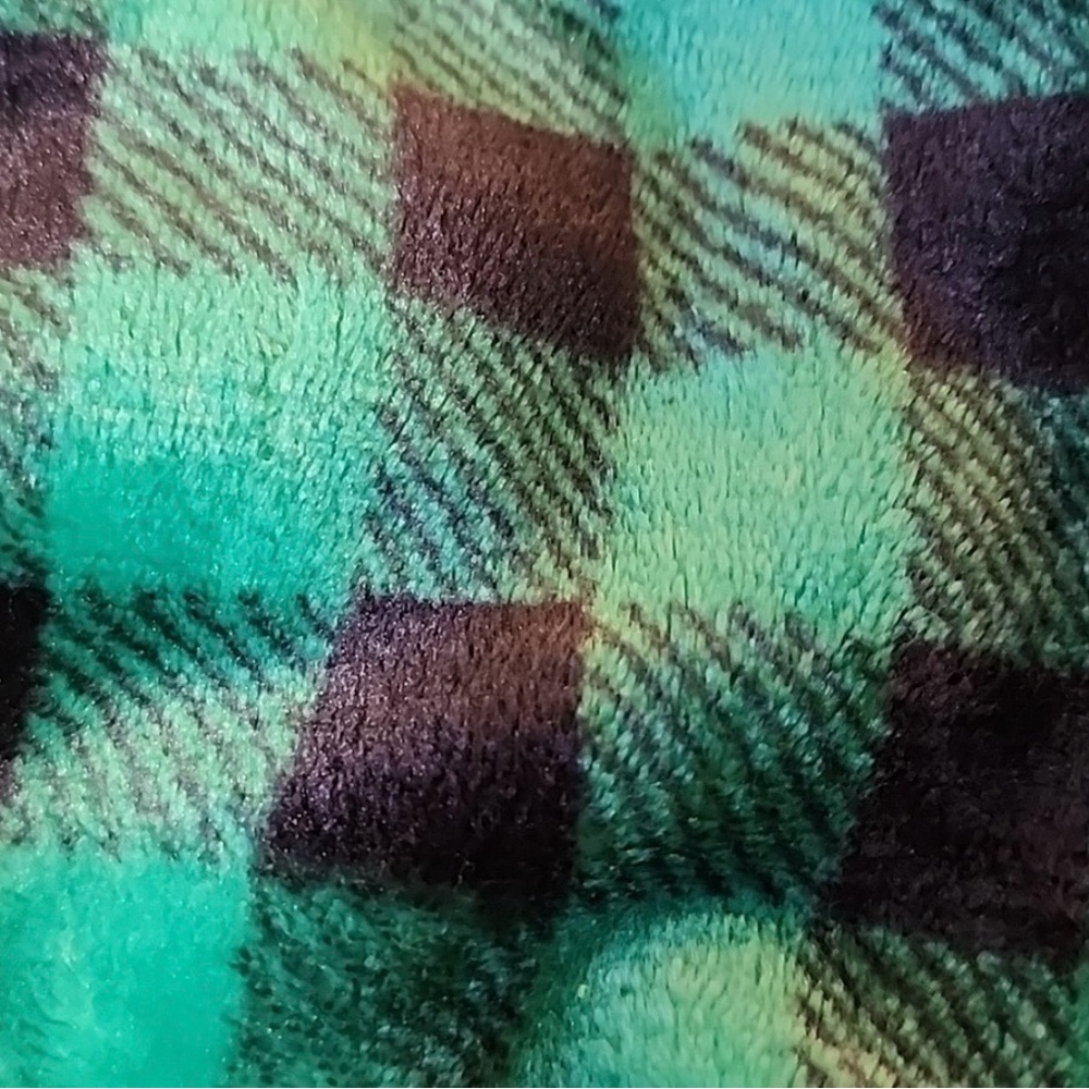 Frisco Plaid Dog Sweater - Green and Black - DISCONTINUED - Picture 4 of 6